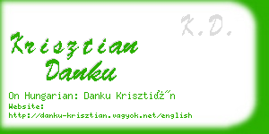 krisztian danku business card